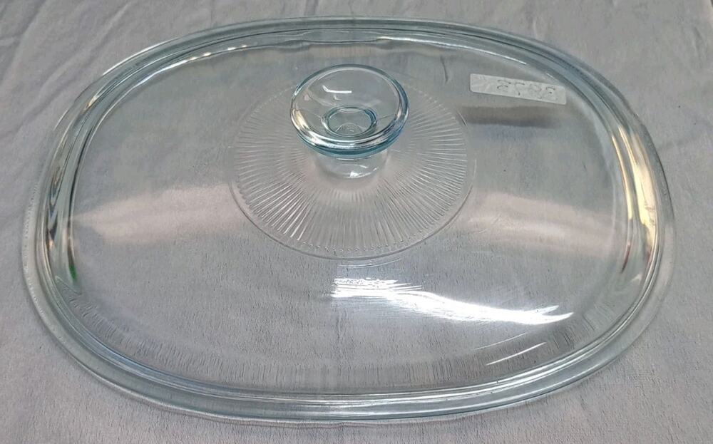 PYREX Lid DC1.5C A Clear Casserole Oval Glass Lid 11" X 8 1/2. Replacement Lid C